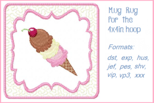 3 Scoops Embroidery Design