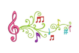 Embroidery Design Review: Musical Notes