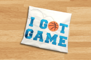 I Got Game Basketball Applique