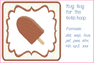 Ice Cream Bar Embroidery Design