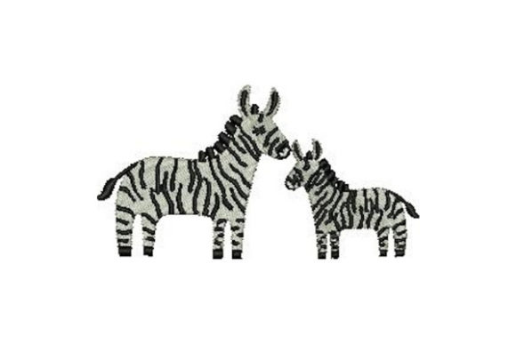 Mom and Baby Zebras