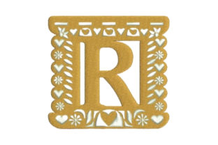 Papel Picado Alphabet R