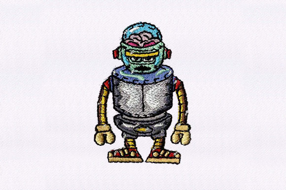 Robot: A Seasonal Embroidery Gem