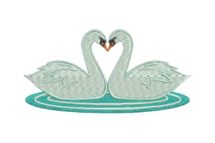 Swan Heart: A Refined Embroidery Design for Small Business Branding